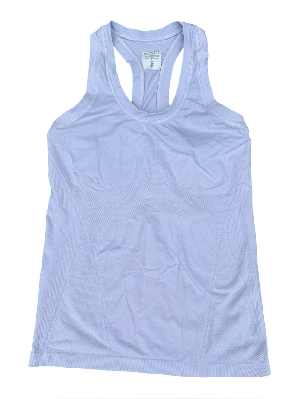 Athleta Seamless Racerback Workout Tank Top Lavender Size Small